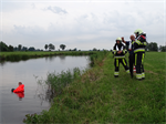 Oefening Brandweer Kollum en het ORT Oppervlakte Reddingsteam van Burgum